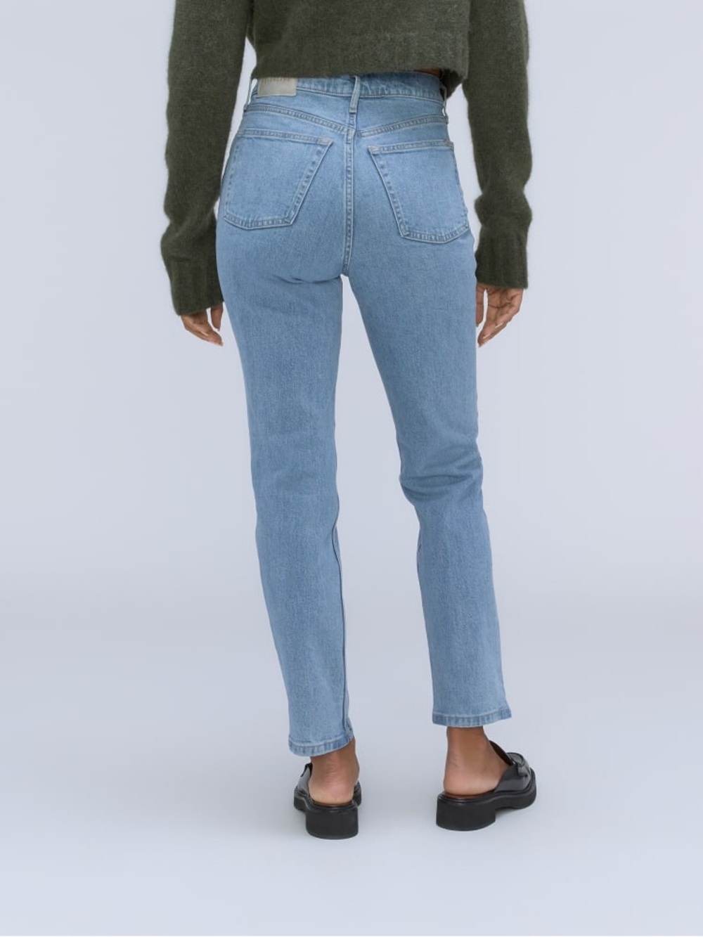 NWT Everlane The Original Cheeky Jean Stone-Washed Sky, High Rise, Straight, 24 - Picture 2 of 16